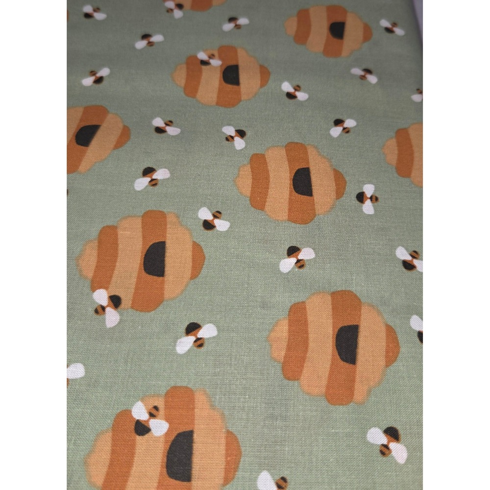 NEW BTY 43"W Quilters Showcase Cotton Bees & Hives By The Yard